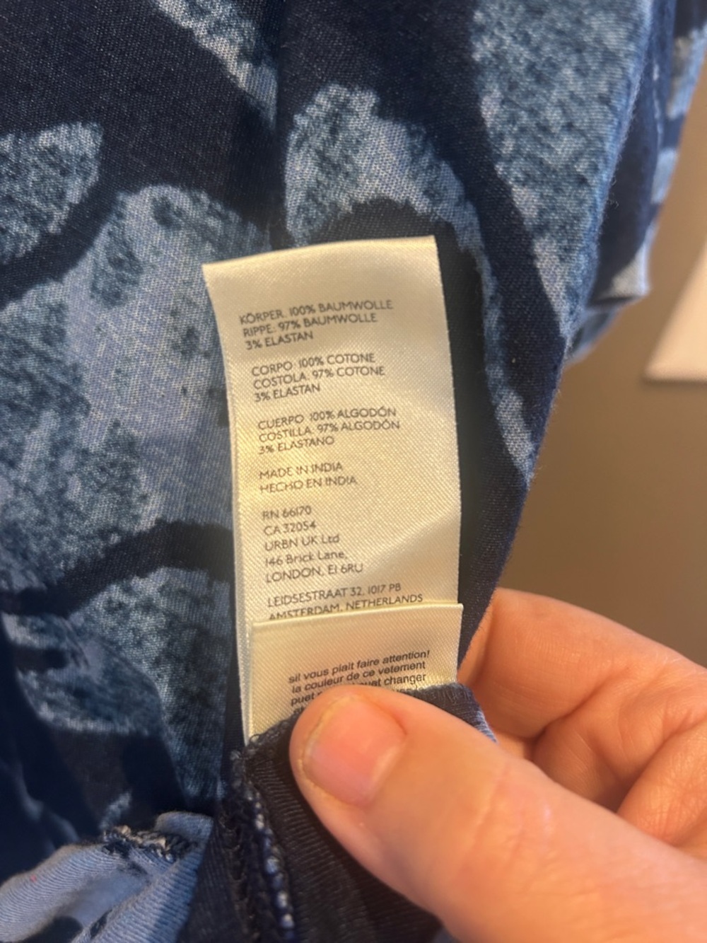 We The Free Thistle in Time Tunic Tee in Indigo Combo. Size small - Picture 5 of 7